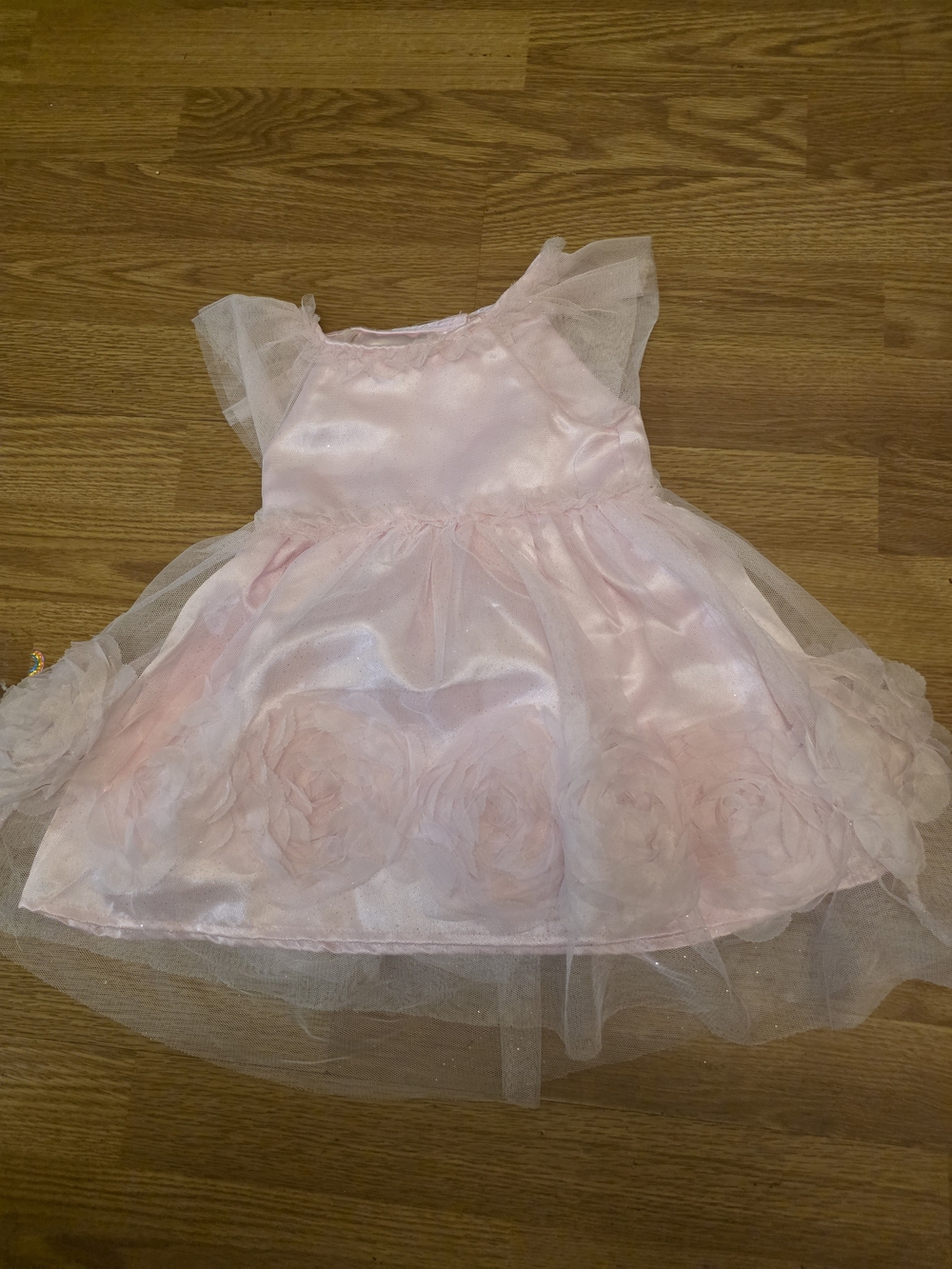 Nanette Baby Pink Tulle Floral Party Dress 18M